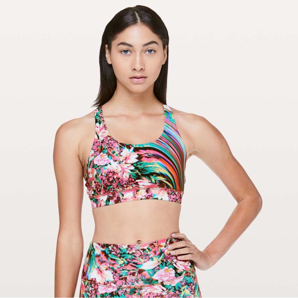EUC Lululemon Energy Bra *Nulux - Spectrum (Size 4)